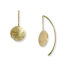 Gold disc earrings